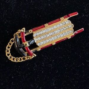 Swarovski Toboggan Brooch